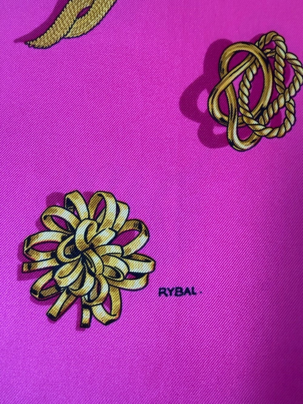 Hermes Pink 100% Silk Scarf NIB - Picture 2 of 5